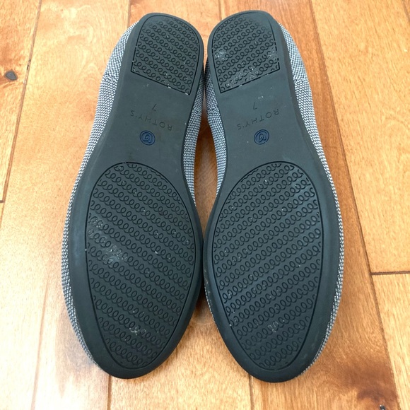 Rothy’s Rare Lilac Heel Stripe Flats Size 7 - Picture 12 of 12